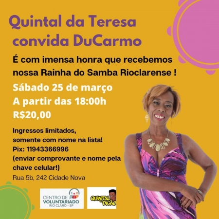 DU CARMO NO QUINTAL DA TERESA - RIO CLARO