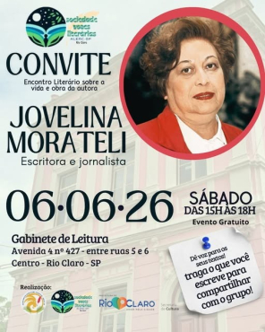 Literatura - Sociedade Vozes Literárias convida: vida e obra de Jovelina Morateli