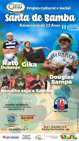 PROJETO SAMBA DE BAMBA - EM SANTA GERTRUDES