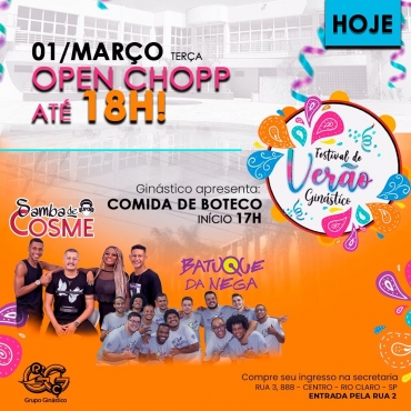 Carnaval no GG - terça-feira - 01-03-2022
